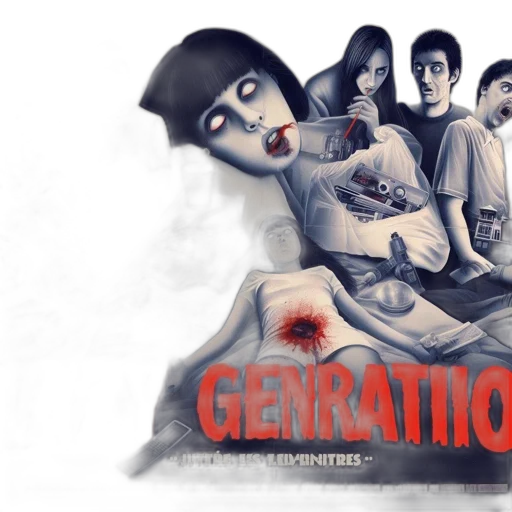 concept art, comic book art, movie, poster, lazy, generation, monochrome, theme transparent PNG cut-out