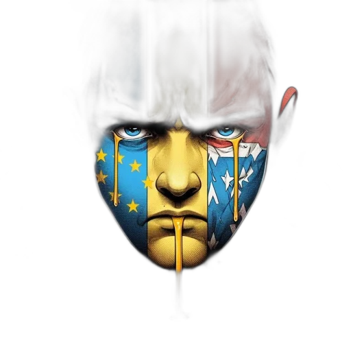 mask, face, crown, concept art, fantasy art, 3d render, photorealistic, abstract transparent PNG cut-out