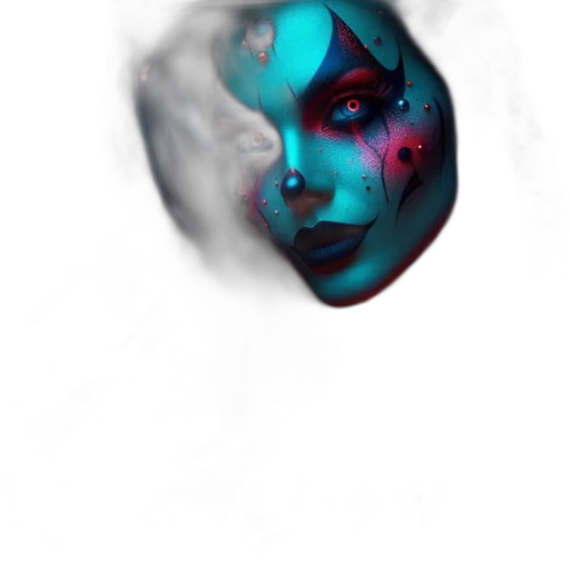 mask, face, robot, creature, photorealistic, fantasy art, concept art, cyberpunk transparent PNG cut-out