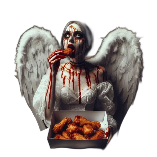 food, concept art, photorealistic, fantasy art, pixel art, angelic, figure, stained transparent PNG cut-out