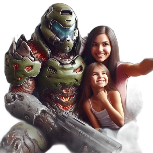 robot, weapon, concept art, photorealistic, 3d render, fantasy art, woman, girl transparent PNG cut-out