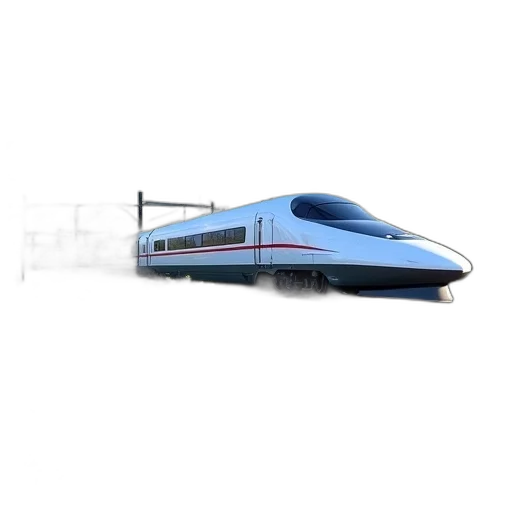 weapon, 3d render, photorealistic, concept art, sleek, modern, bullet, train transparent PNG cut-out