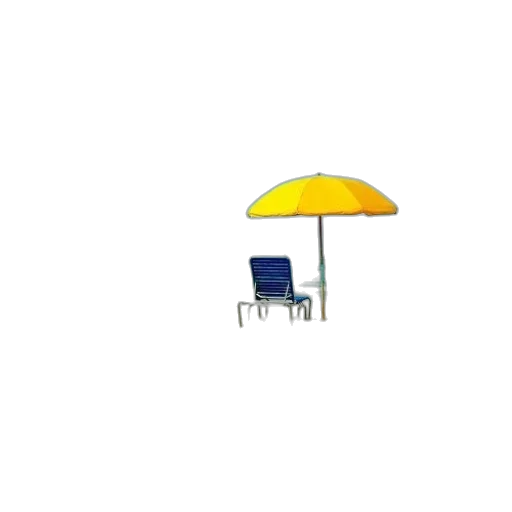 umbrella, furniture, staff, hat, 3d render, photorealistic, concept art, pixel art transparent PNG cut-out