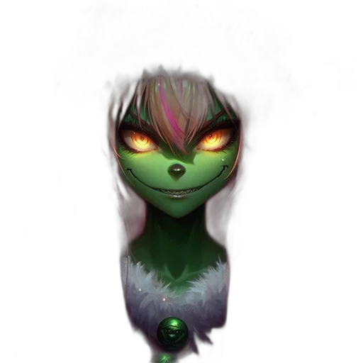 creature, mask, dragon, staff transparent PNG cut-out