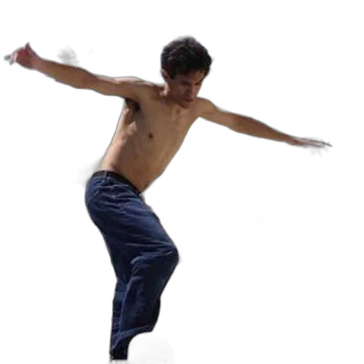 staff, creature, 3d render, photorealistic, concept art, shirtless, man, jeans transparent PNG cut-out