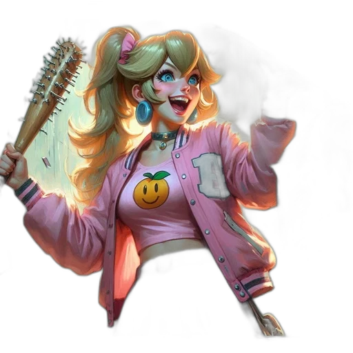 staff, weapon, jacket, concept art, fantasy art, comic book art, 3d render, pastel transparent PNG cut-out