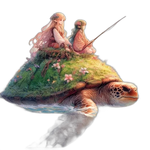 umbrella, creature, animal, dress, concept art, fantasy art, photorealistic, watercolor transparent PNG cut-out
