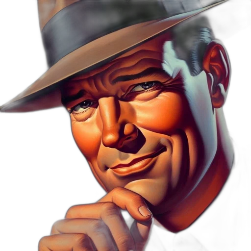 face, hat, staff, weapon, comic book art, photorealistic, concept art, cartoon transparent PNG cut-out