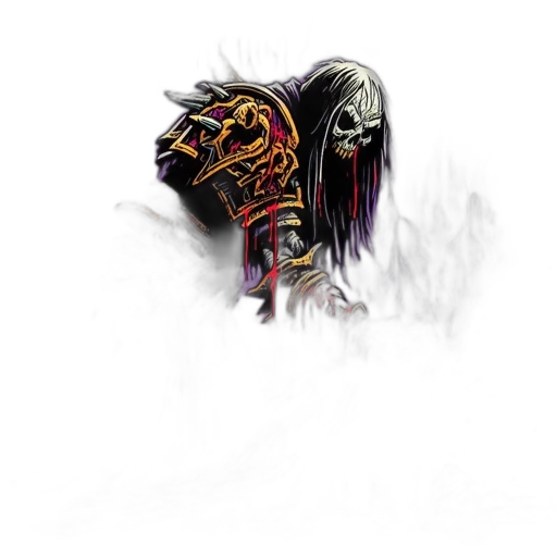 mask, face, creature, weapon, concept art, fantasy art, photorealistic, pixel art transparent PNG cut-out