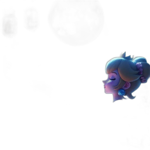 creature, robot, mask, crown, concept art, 3d render, vaporwave, fantasy art transparent PNG cut-out