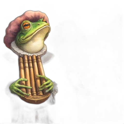 hat, creature, animal, face, photorealistic, concept art, watercolor, fantasy art transparent PNG cut-out