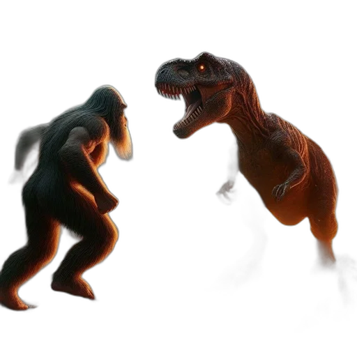 creature, animal, dragon, 3d render, concept art, photorealistic, tyrannosaurus, rex transparent PNG cut-out