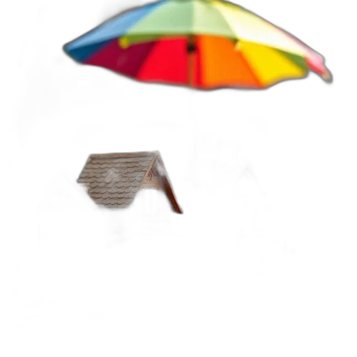 umbrella, hat, furniture, jewelry, 3d render, concept art, photorealistic, watercolor transparent PNG cut-out