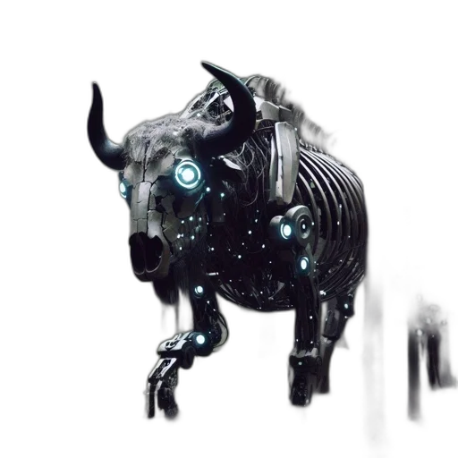 robot, animal, creature, concept art, cyberpunk, fantasy art, 3d render, mechanical transparent PNG cut-out