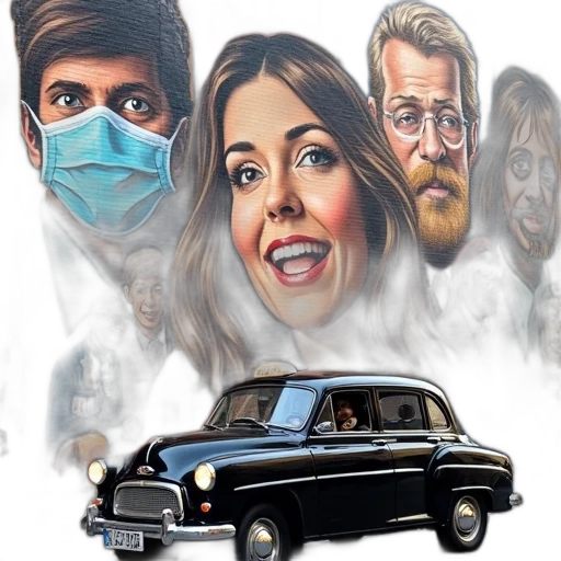 car, concept art, fog, collage, various, street, art, murals transparent PNG cut-out