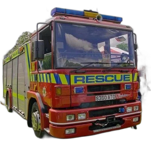 staff, weapon, car, fire, red, rescue, truck, word transparent PNG cut-out