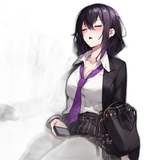 dress, staff, weapon, jacket, anime, concept art, pixel art, watercolor transparent PNG cut-out
