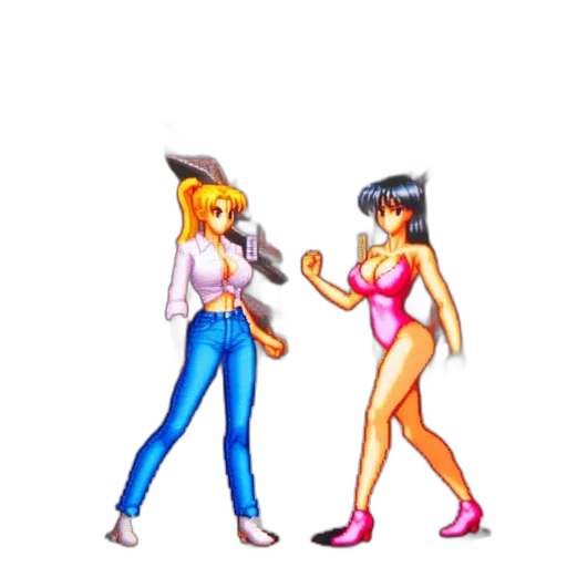 weapon, pixel art, concept art, anime, 3d render, neon lights, fire, outer space transparent PNG cut-out