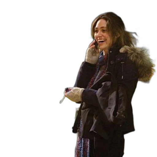 jacket, umbrella, snow, rain, city street, woman, winter, coat transparent PNG cut-out