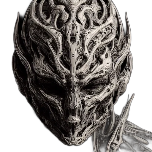 mask, face, dragon, crown, concept art, fantasy art, 3d render, photorealistic transparent PNG cut-out
