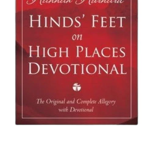 hinds, feet, high, places, devotional, book, cover, featuring transparent PNG cut-out