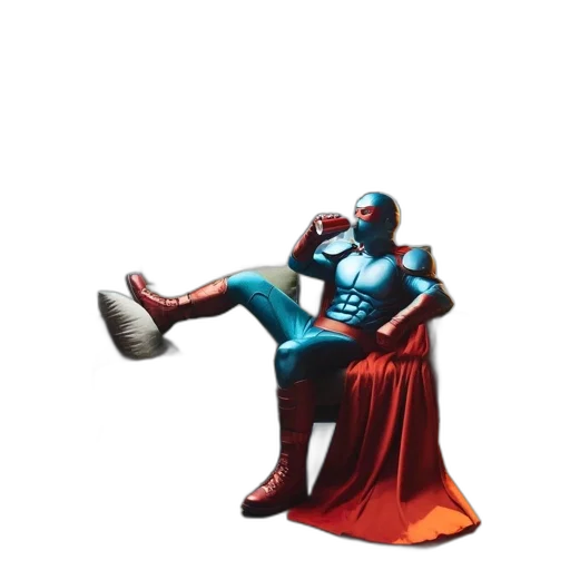 robot, mask, shoes, creature, concept art, comic book art, 3d render, pixel art transparent PNG cut-out