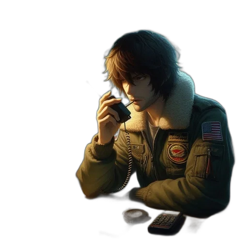 jacket, concept art, pixel art, cyberpunk, photorealistic, outer space, dark, dimly transparent PNG cut-out