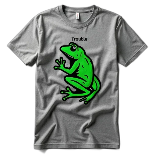 dragon, 3d render, gray, shirt, green, black, frog, logo transparent PNG cut-out