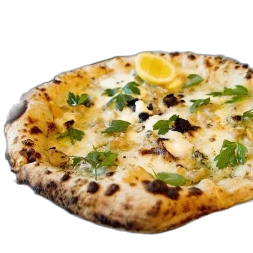 food, crown, photorealistic, 3d render, delicious-looking, pizza, herbs, cheese transparent PNG cut-out