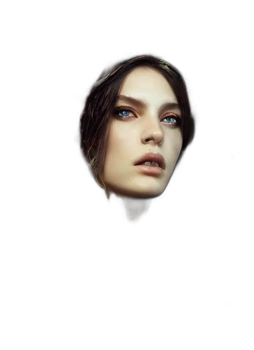 face, hair, mask, crown transparent PNG cut-out