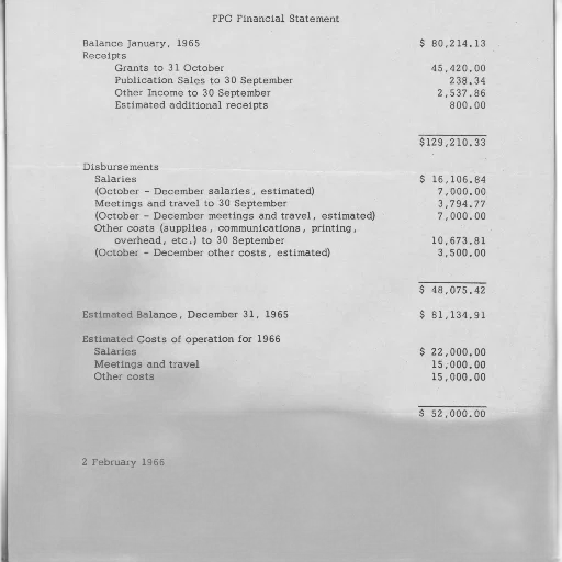 fpc, financial, statement, receipts, disbursements, listed, dollars transparent PNG cut-out