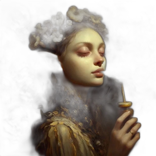 face, crown, mask, staff, fantasy art, oil painting, photorealistic, concept art transparent PNG cut-out