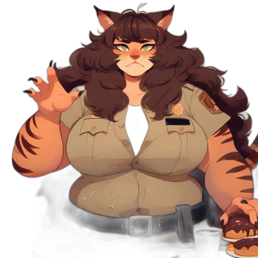 staff, jacket, animal, creature, concept art, pixel art, fantasy art, cartoon transparent PNG cut-out