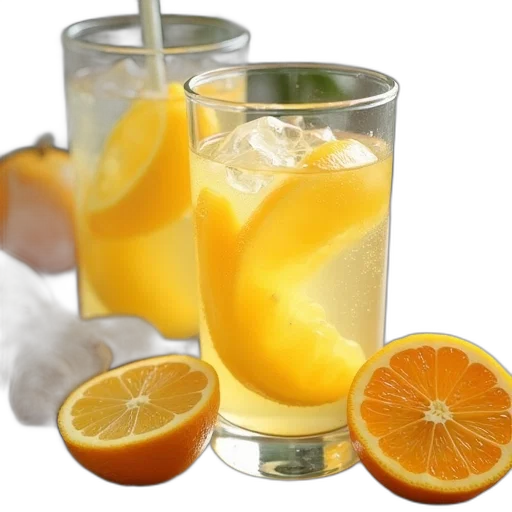 food, photorealistic, 3d render, lemon transparent PNG cut-out