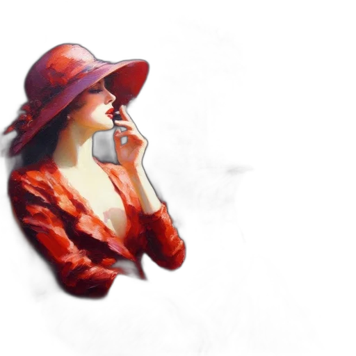 hat, jacket, face, mask, photorealistic, oil painting, watercolor, concept art transparent PNG cut-out