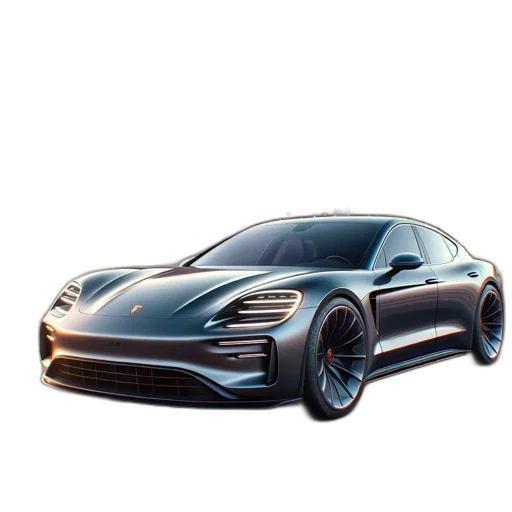 car, 3d render, concept art, photorealistic, cartoon, electric, stands, pier transparent PNG cut-out