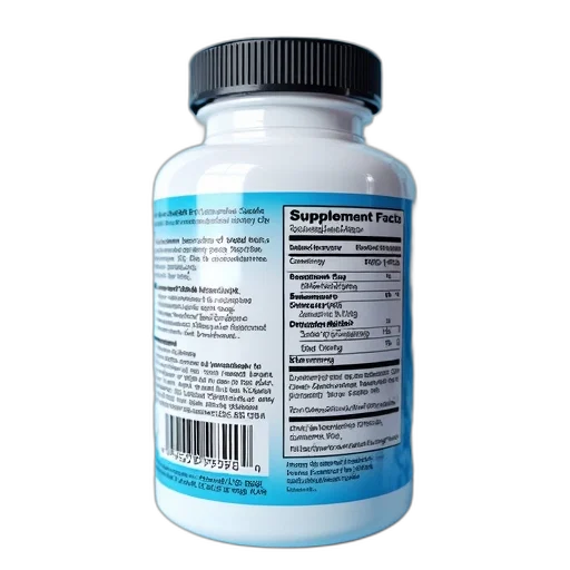 bottle, second, image, close-up, label, dietary, supplement, product transparent PNG cut-out