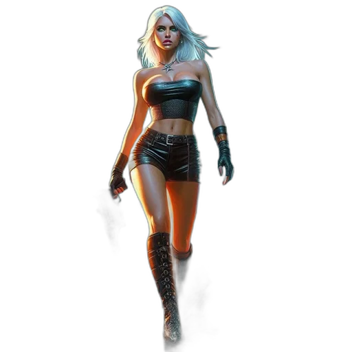 concept art, cyberpunk, comic book art, fantasy art, dark, neon, futuristic, urban transparent PNG cut-out
