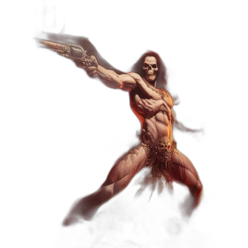 creature, hair, weapon, fantasy art, concept art, comic book art, pixel art, book transparent PNG cut-out