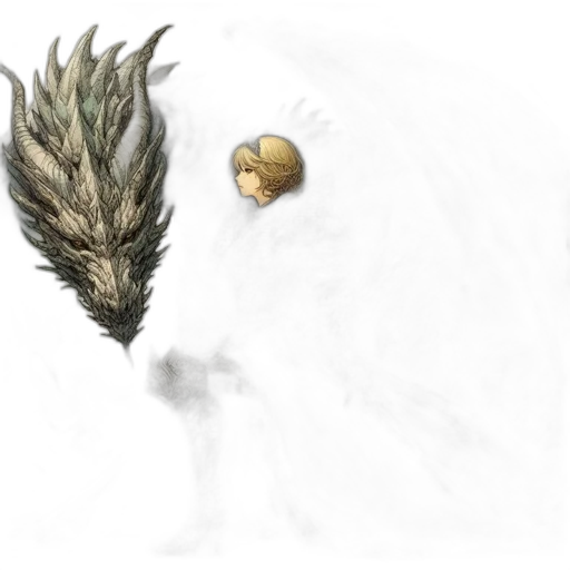 dragon, mask, creature, crown, concept art, fantasy art, photorealistic, 3d render transparent PNG cut-out