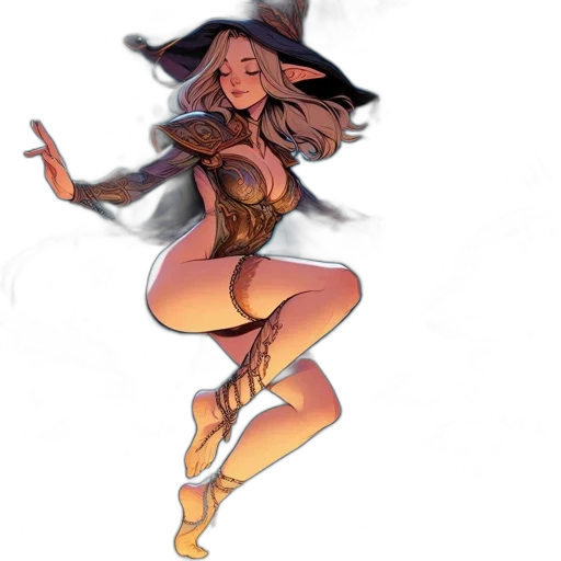concept art, fantasy art, comic book art, pixel art, golden, earth tones, ethereal, magical transparent PNG cut-out