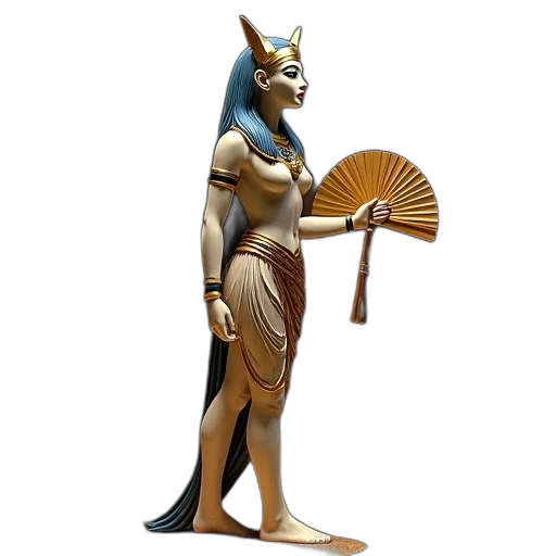 staff, jewelry, mask, concept art, fantasy art, 3d render, photorealistic, egyptian transparent PNG cut-out