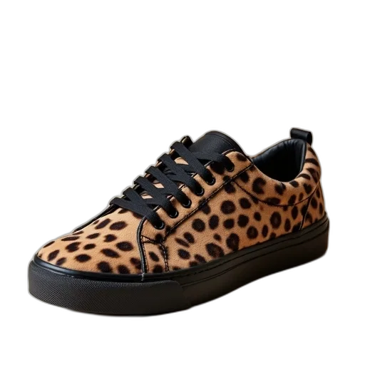 shoes, close-up, image, single, sneaker, brown, leather, upper transparent PNG cut-out