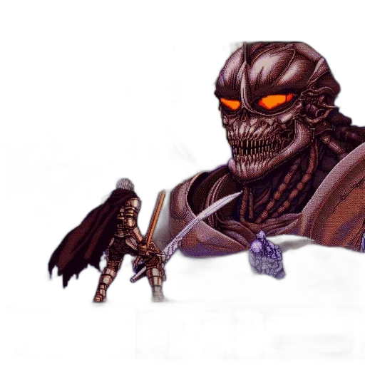robot, creature, mask, dragon, concept art, fantasy art, pixel art, photorealistic transparent PNG cut-out