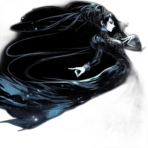 dragon, dress, mask, creature, fantasy art, concept art, comic book art, anime transparent PNG cut-out