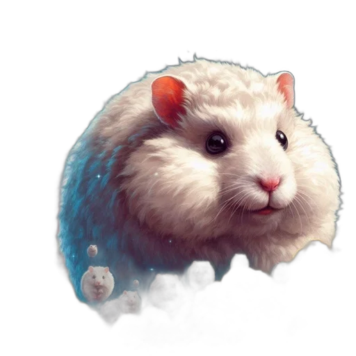animal, creature, concept art, photorealistic, pixel art, fantasy art, anthropomorphic, hamster transparent PNG cut-out