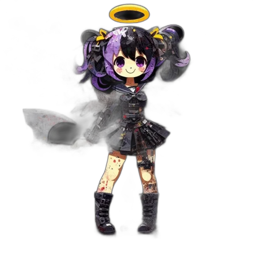 weapon, robot, staff, sword, pixel art, anime, concept art, 3d render transparent PNG cut-out