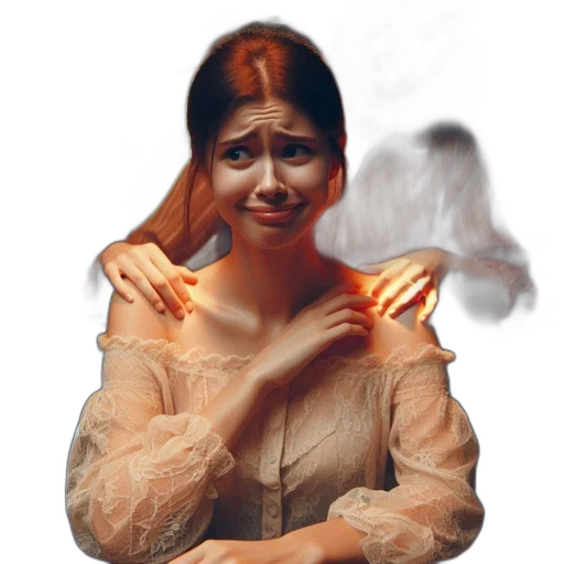 face, mask, dress, photorealistic, concept art, oil painting, fantasy art, fire transparent PNG cut-out