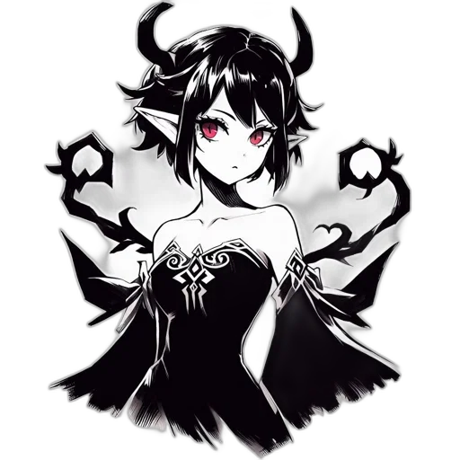 dress, crown, mask, creature, fantasy art, anime, pixel art, concept art transparent PNG cut-out