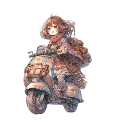 jacket, weapon, car, dress, concept art, watercolor, fantasy art, pixel art transparent PNG cut-out